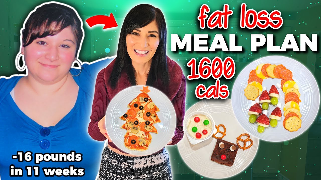My NEW 1600 Calorie FAT LOSS Meal Plan Christmas Edition (-16lbs in 11 weeks)