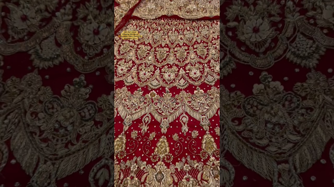 Deep Red Bridal Lehenga Wholesale Price #dresses #lehenga #viral #viralshorts #fashion