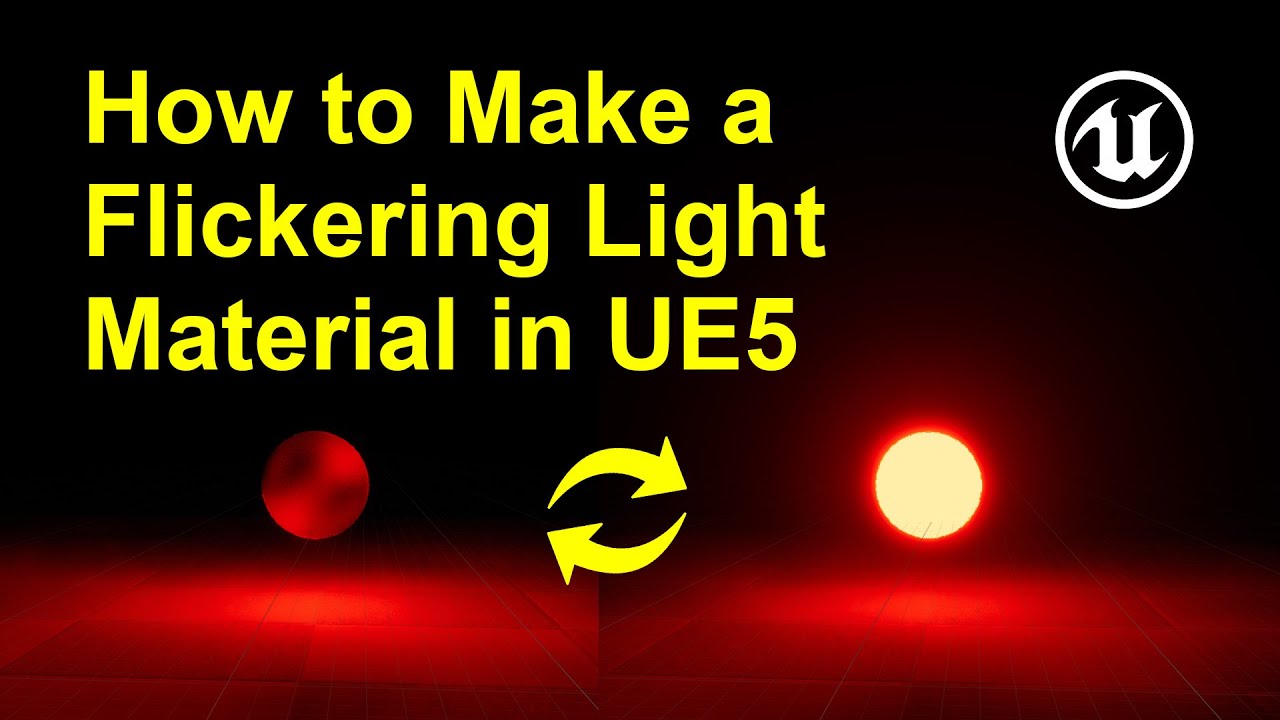 How to Make a Flickering Light Material in Unreal Engine 5