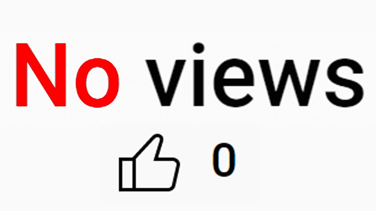 Видео на YouTube с 0 просмотрами