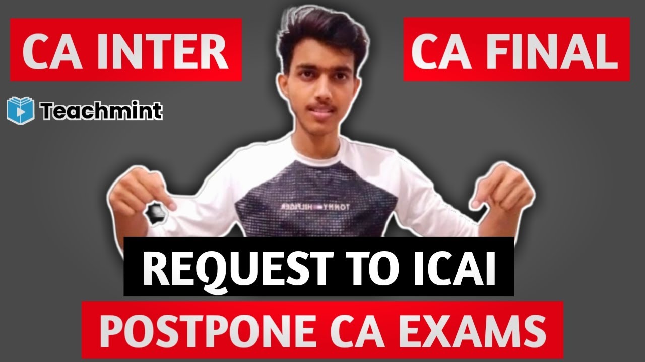 TWITTER CAMPAIGN FOR CA EXAMS POSTPONEMENT | EXAM REGION | TEACHMINT