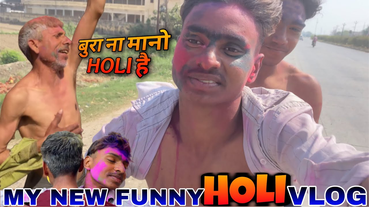 Holi funny vlog 😂😂