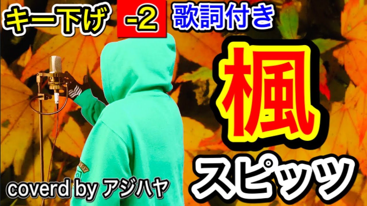 【キー下げ(-2)】楓(かえで)/スピッツ【歌ってみた】(cover by アジハヤ) 低音男性キー