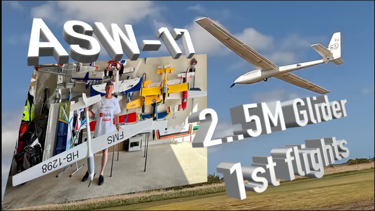 FMS ASW-17 2.5m Power Glider Maiden