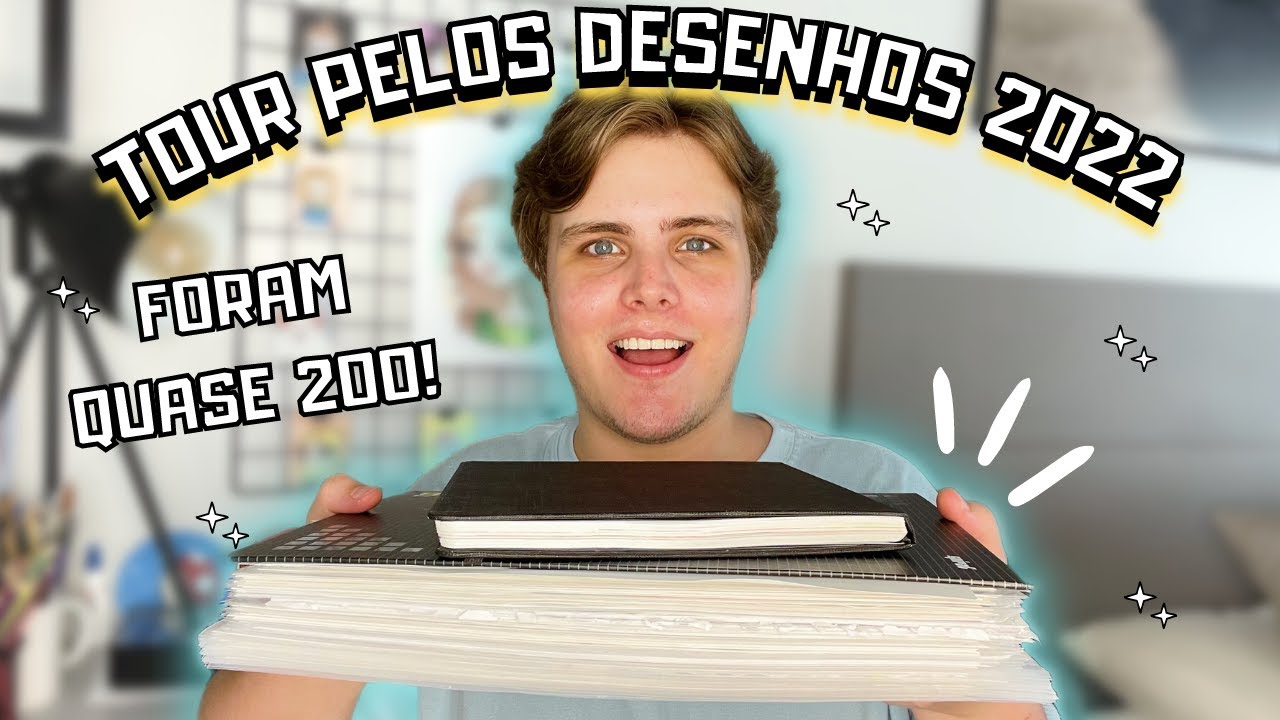 TOUR PELOS MEUS DESENHOS 2022 | FIZ QUASE 200 DESENHOS!