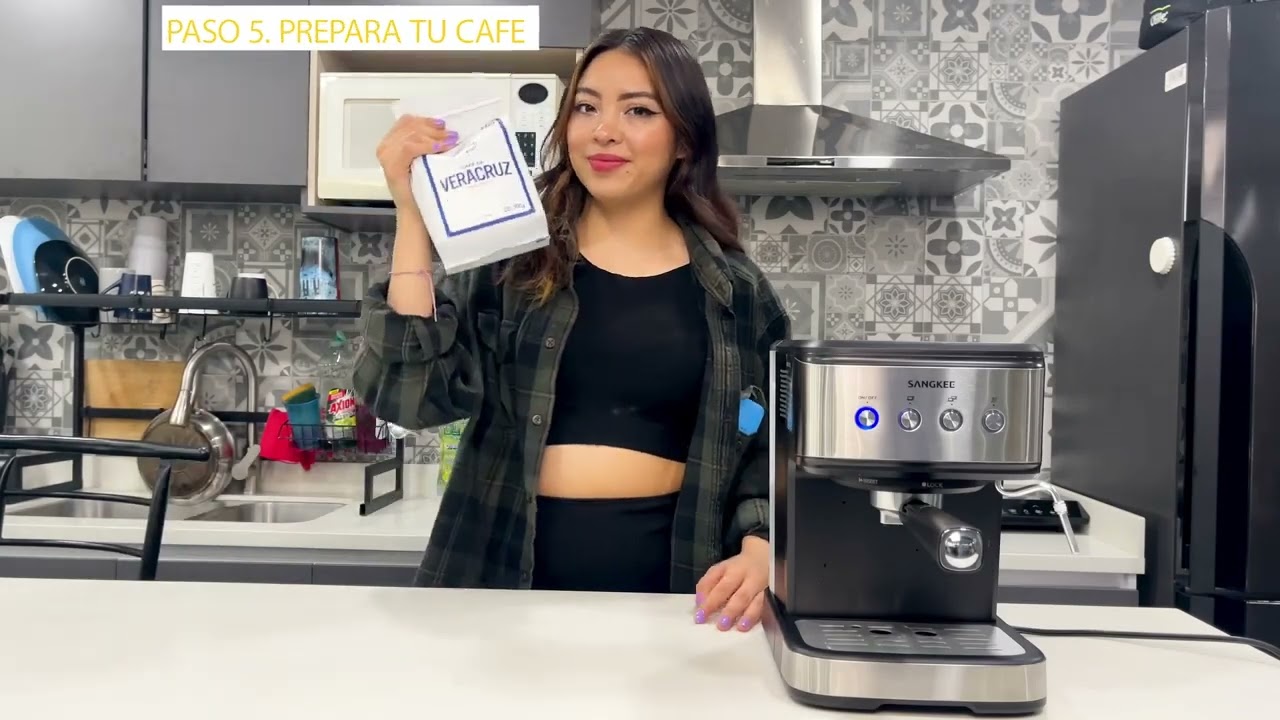 SANGKEE Cafetera Espresso/capuchino, Caf&eacute; Molido/c&aacute;psulas Nespresso