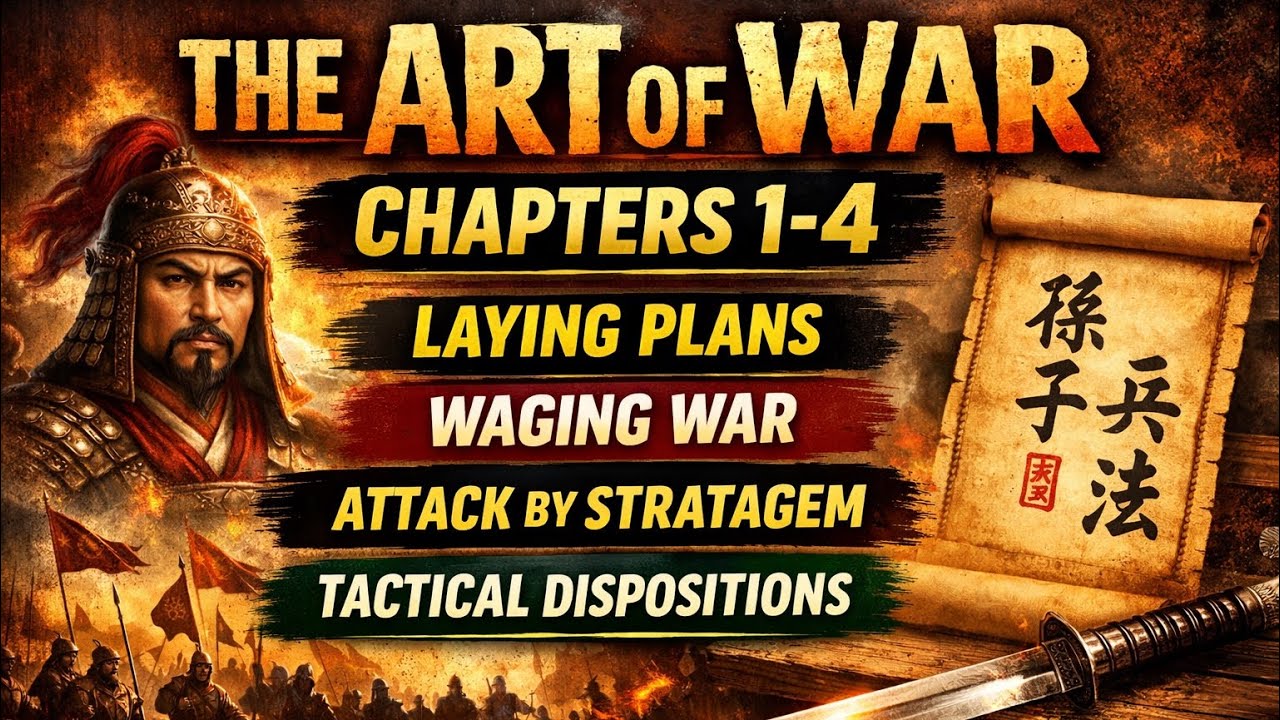 🔥 The Art of War – Chapters 1–4 Explained | Sun Tzu’s Core Strategy Blueprint