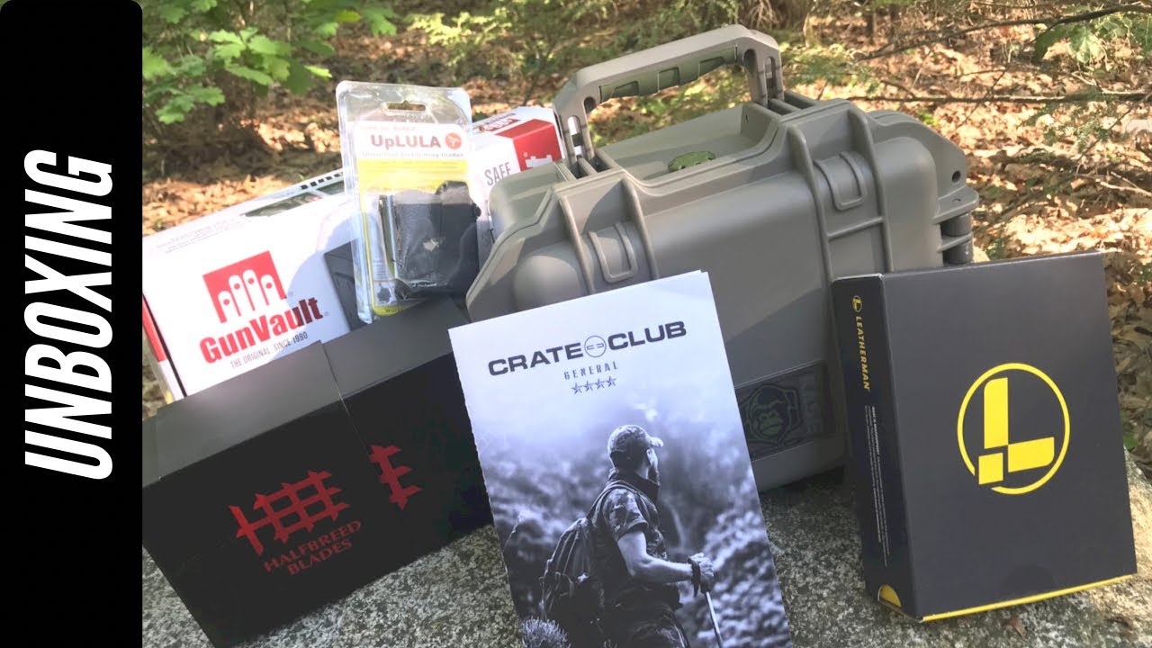 Crate Club UNBOXING: Leatherman, Half Breed Blades, Woobie, Storage & More - Survival, Tactical Gear