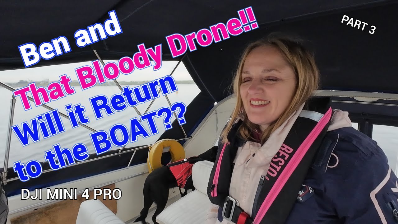 Boat Trip Cardiff to Portishead, Princess 435 Part 3, Boating with the DJI Drone!