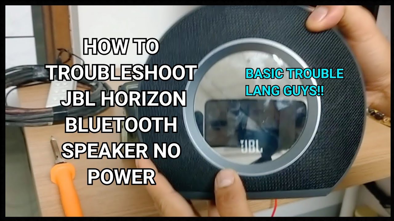 HOW TO TROUBLESHOOT ( JBL HORIZON ) BLUETOOTH SPEAKER NO POWER