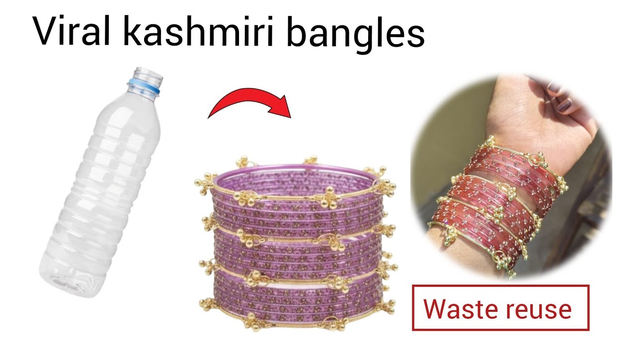 Homemade viral bangles DIY/ghr per easy kashmiri bangles bnany ka tarika 
