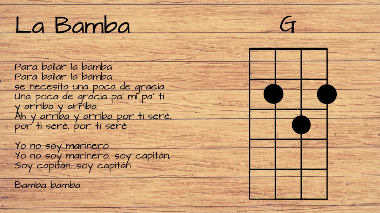 La Bamba UKULELE TUTORIAL W/ LYRICS