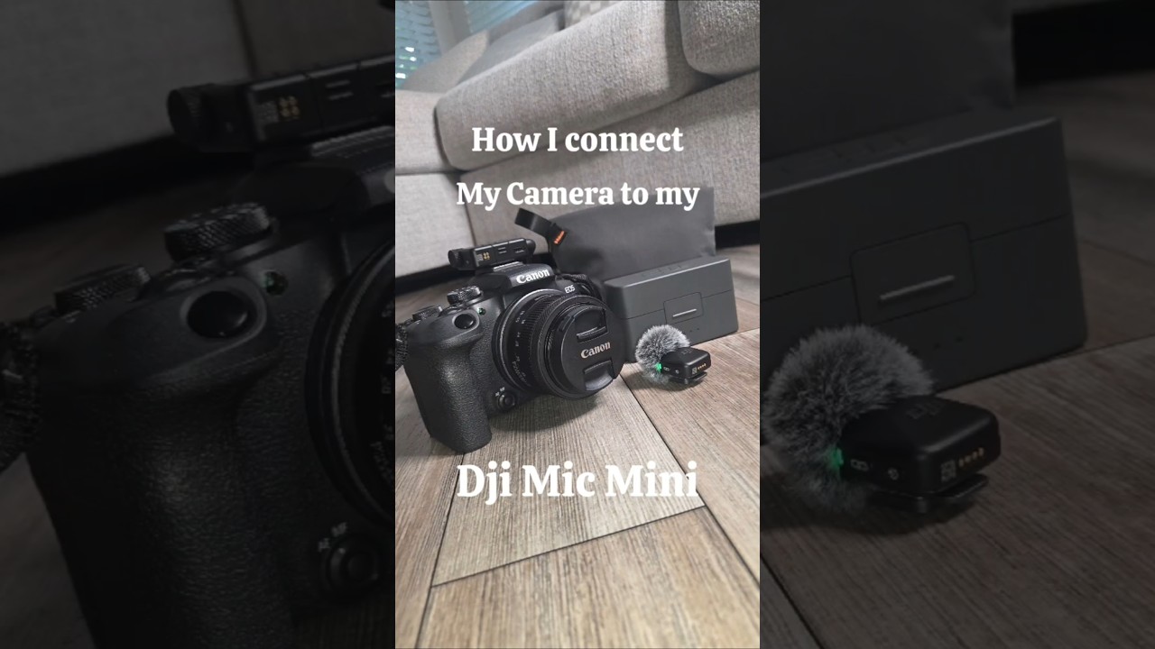 How I connect my Camera to my Dji Mic Mini #dji #djimicmini #canon #contentcreator #asmr