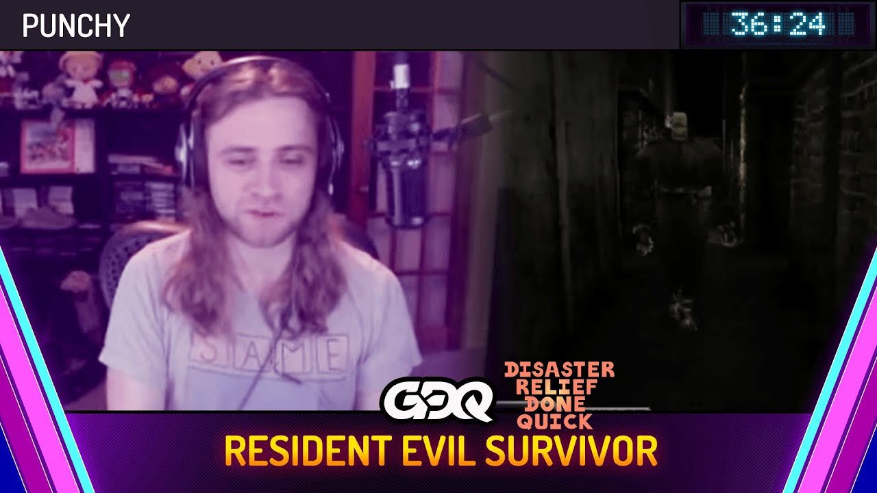 Resident Evil Survivor by Punchy in 36:24 - Disaster Relief Done Quick 2024