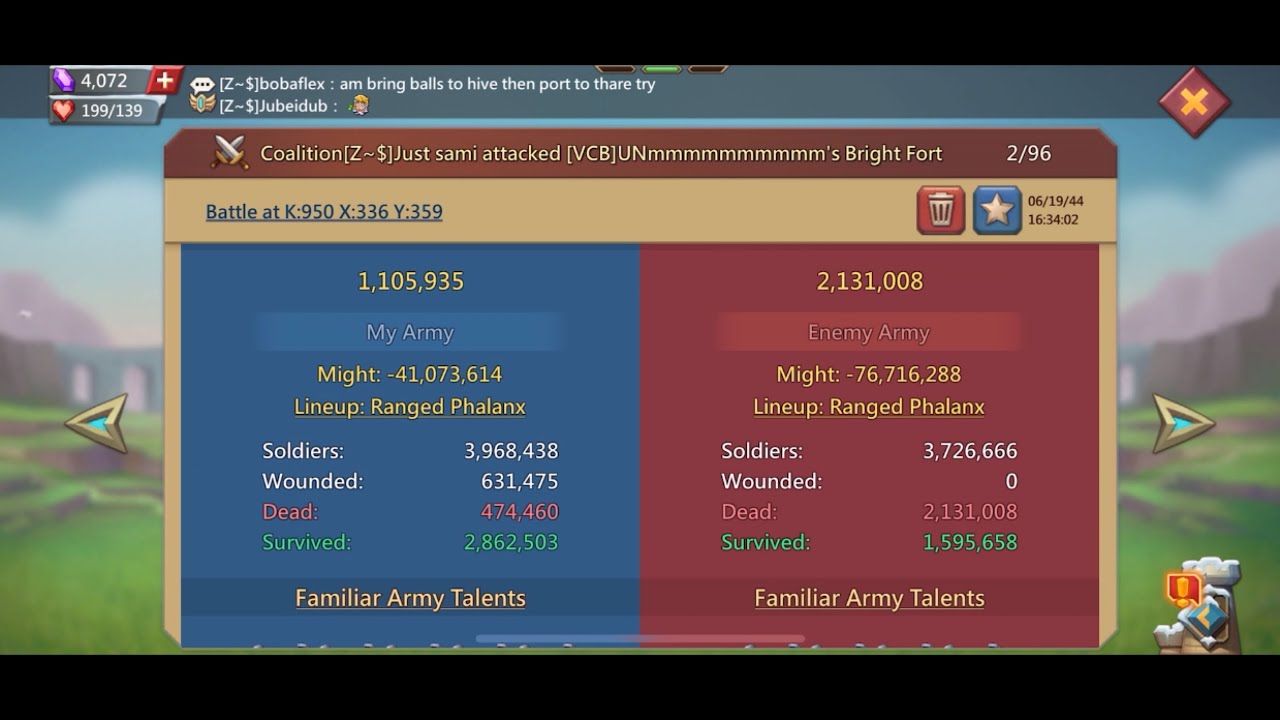 شرح حروب العجائب والتشكيلات بناءً على تقارير اخر حرب لوردس موبايل | LordsMobile