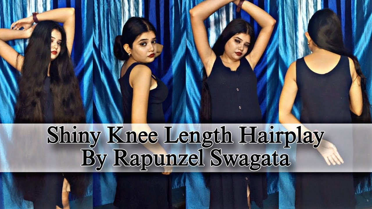 “Mesmerizing Hair Play | Knee-Length Hair Combing, Ponytail & Loose Braid”