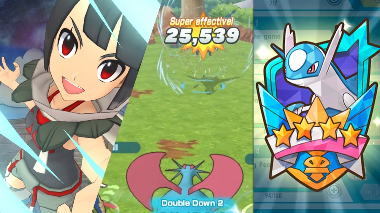 5/5 BP Zinnia & Salamence Crashes Down on Latios' Party | Pok&eacute;mon Masters EX (Legendary Arena)