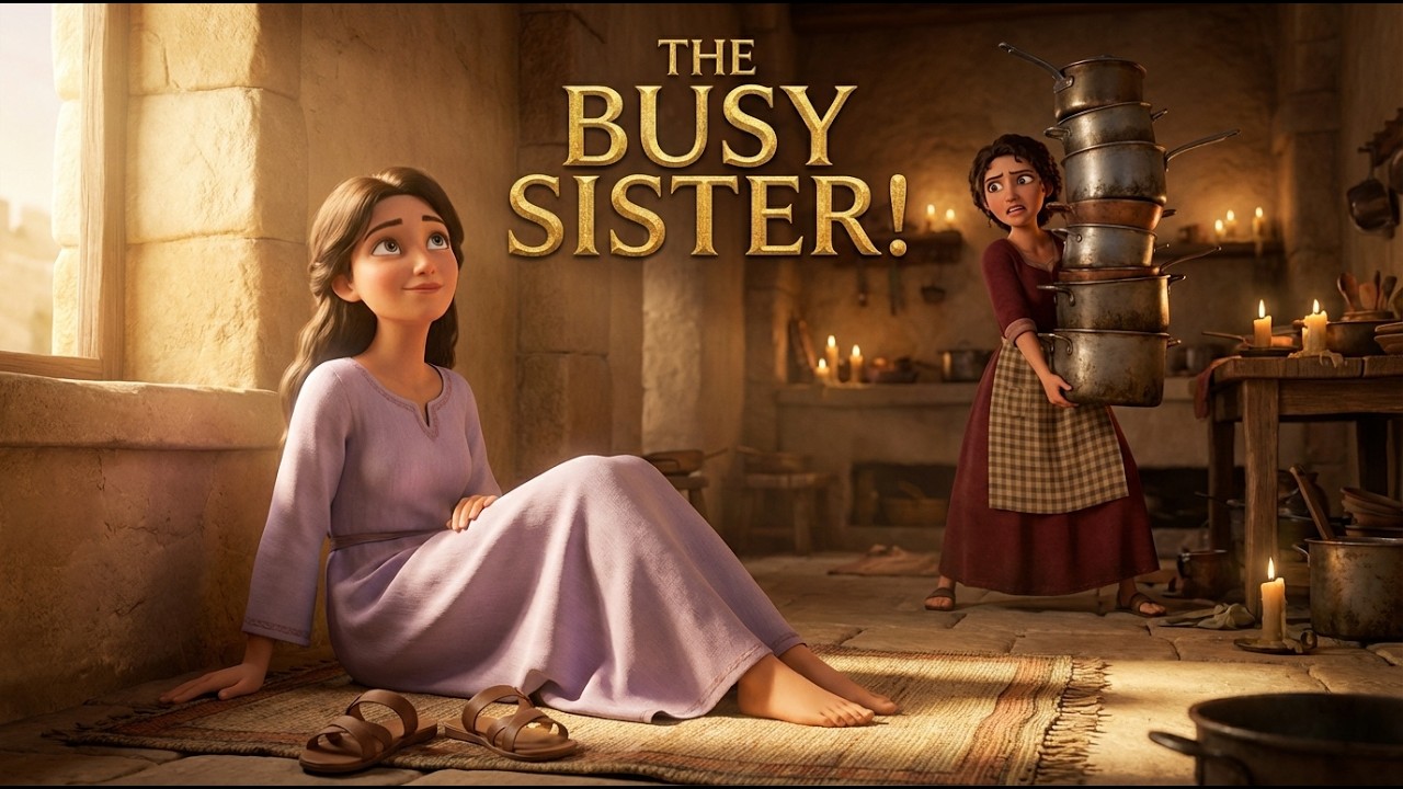 Too Busy? 🧹 Mary and Martha Bible Story