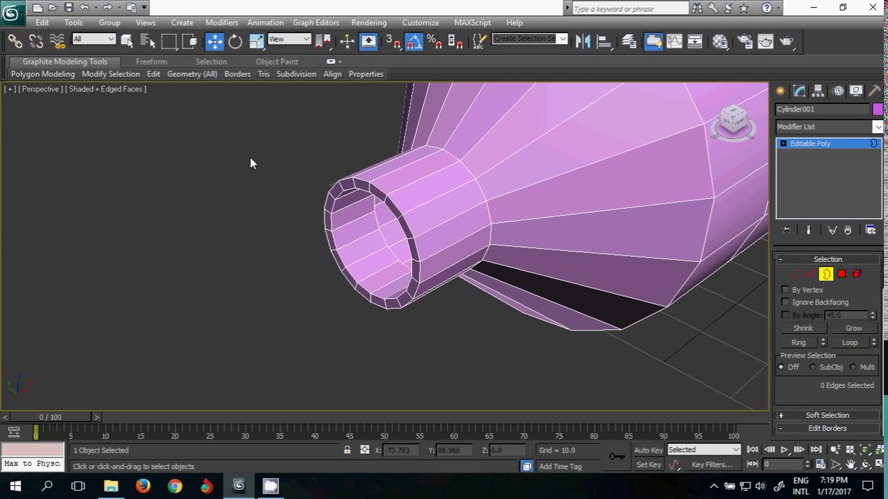 3Ds Max Space Modeling Toothpaste Tube