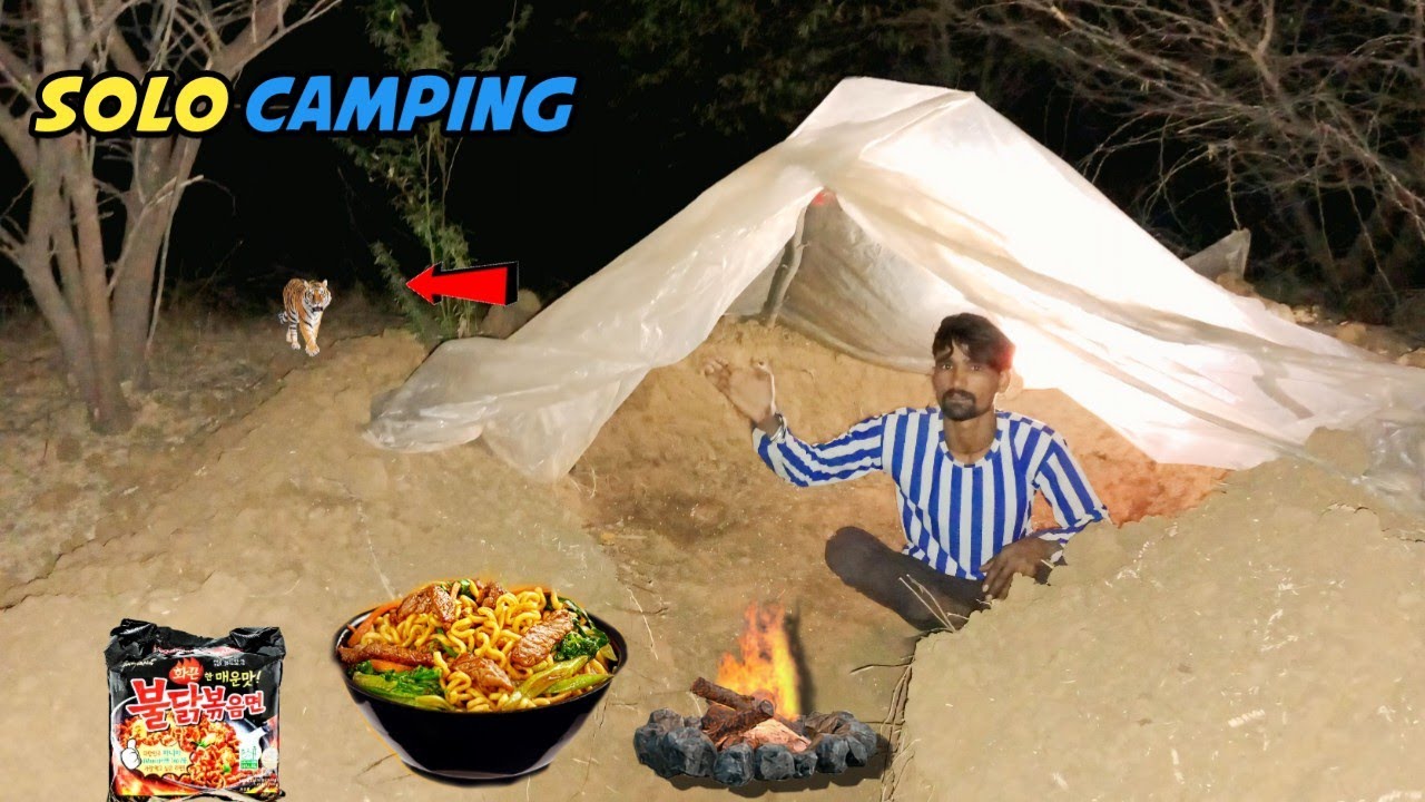 Night Camping In Most Haunted Place क़ब्रिस्तान में भूत साया Indian Jungle HorrorCamping Video Vlog