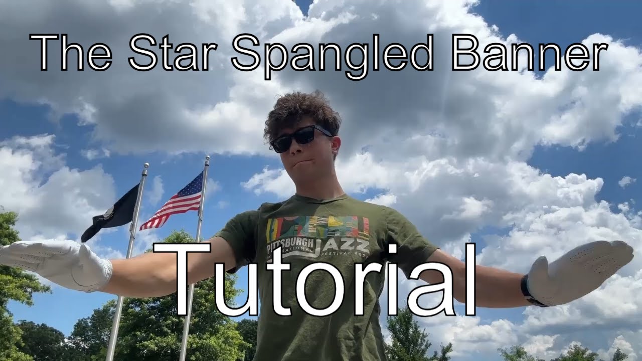 How to Conduct the Star Spangled Banner/USA National Anthem + Full Example