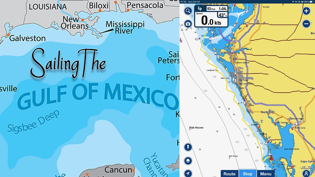 Sailing in the Gulf of Mexico Port Charlotte to Gulfport (Boca Ciaga Bay)
