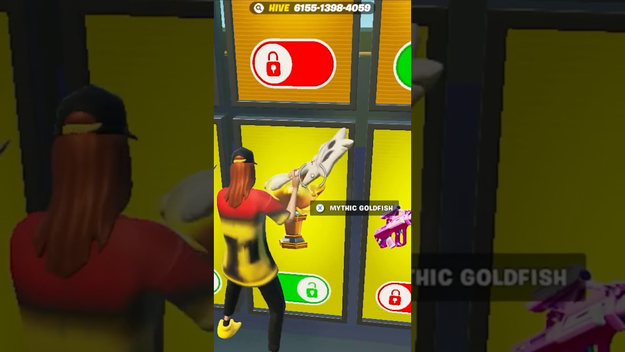 How to get the mythic goldfish in 1v1 with every gun ￼