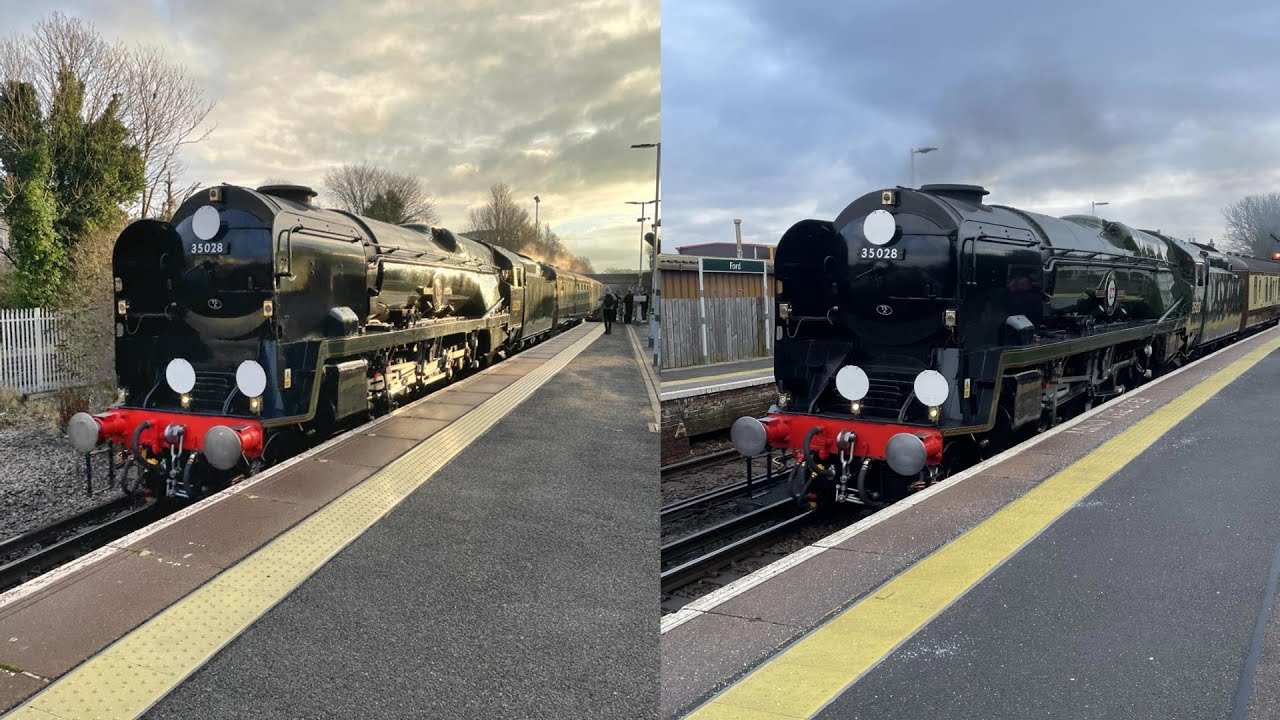 The Bath & Bristol Christmas Express with 35028 