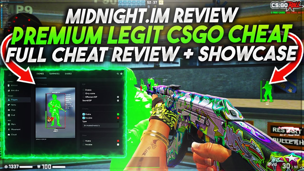 NEW PREMIUM CSGO CHEAT | MIDNIGHT.IM CHEAT REVIEW + SHOWCASE