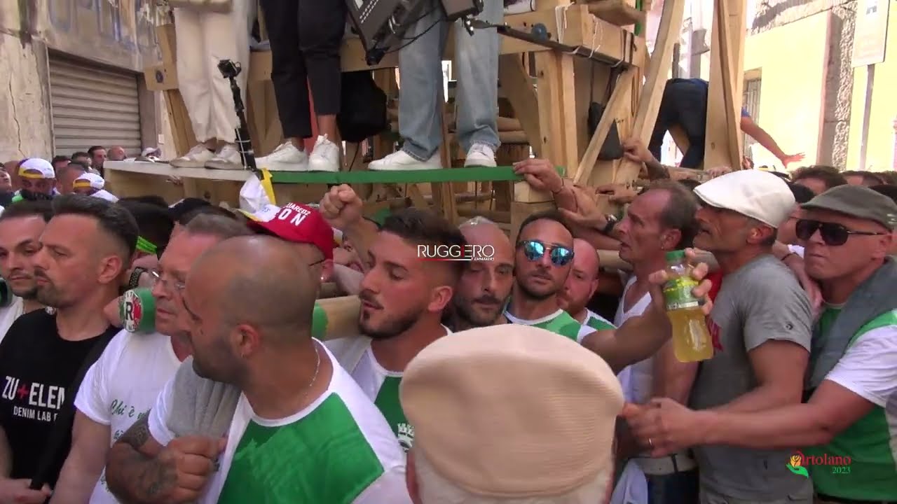 FESTA DEI GIGLI NOLA - GIRATE SOTTO DAL VESCOVO - ORTOLANO 2023 - PARANZA POLLICINO