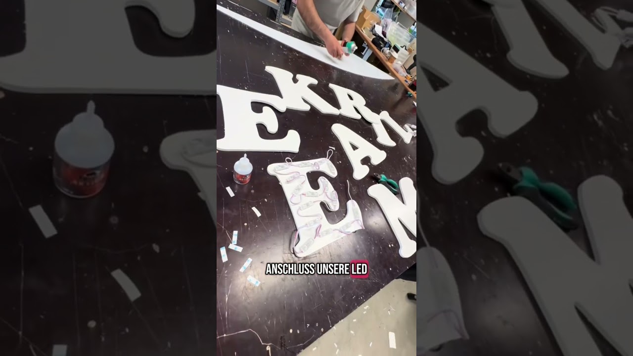 3d LED Buchstaben Produktion 🚀 www.3dleuchtreklame.de #3dbuchstaben #leuchtreklame #werbetechnik