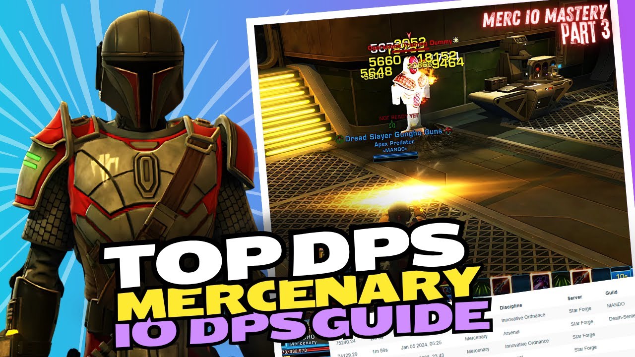 SWTOR: Mercenary IO Build Part 3 - Master Leaderboards & Top DPS 2025!