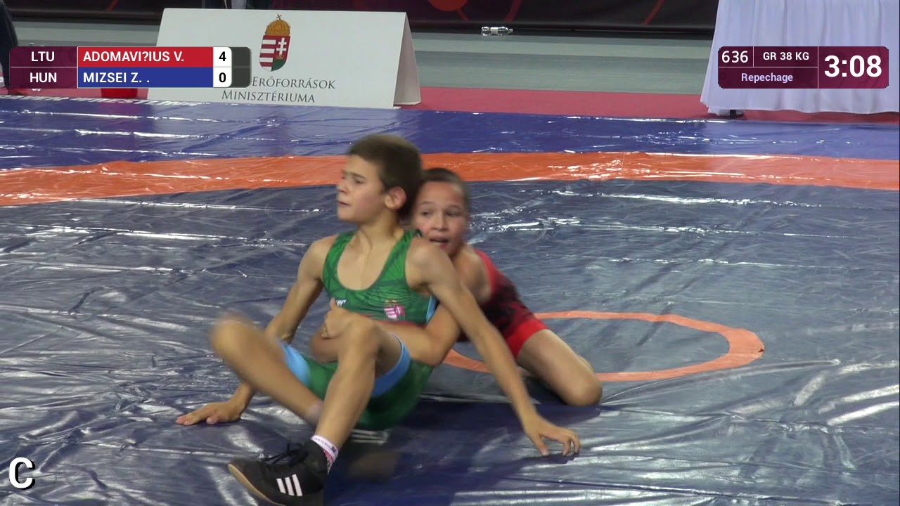 Repechage GR - 38 kg: V. ADOMAVIČIUS (LTU) v. Z. MIZSEI (HUN)