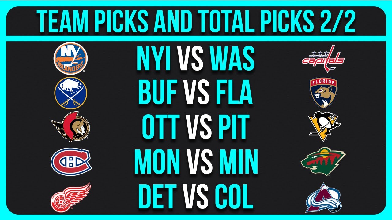 NHL Picks Today 2/2/26 NHL Picks and Predictions