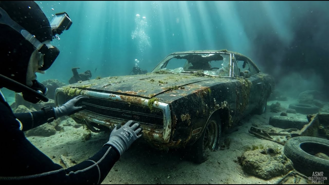1970 Dodge Charger R/T Found Under the Sea — Full Transformation ASMR