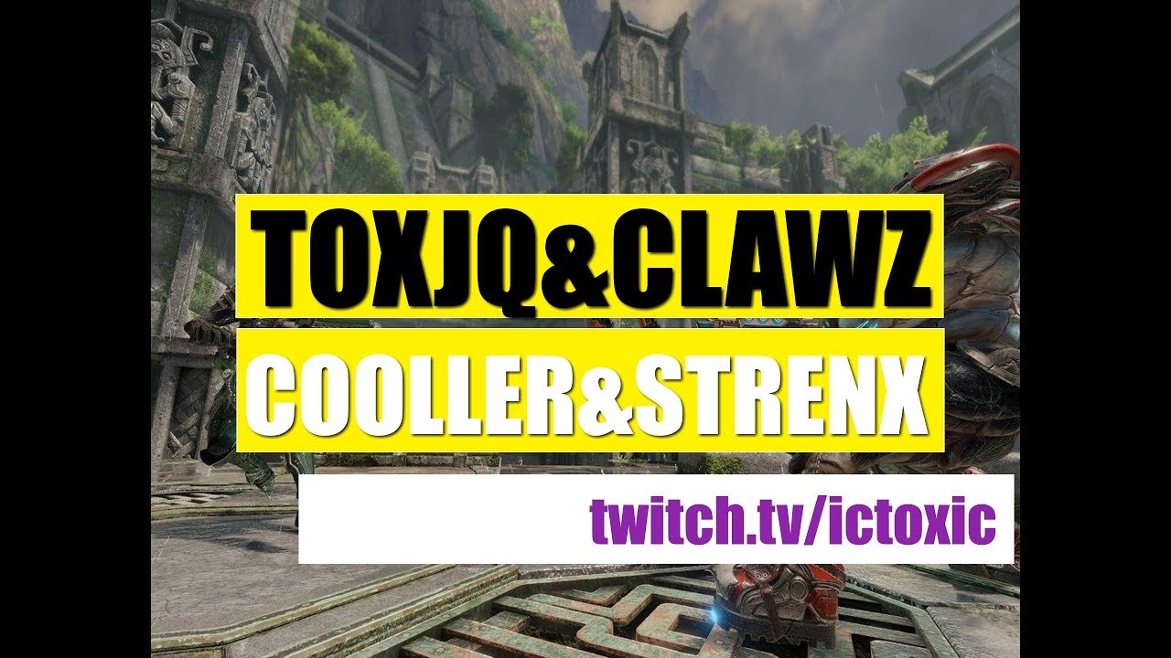 toxjq&clawz vs cooller&strenx Quake Champions (mouse cam)