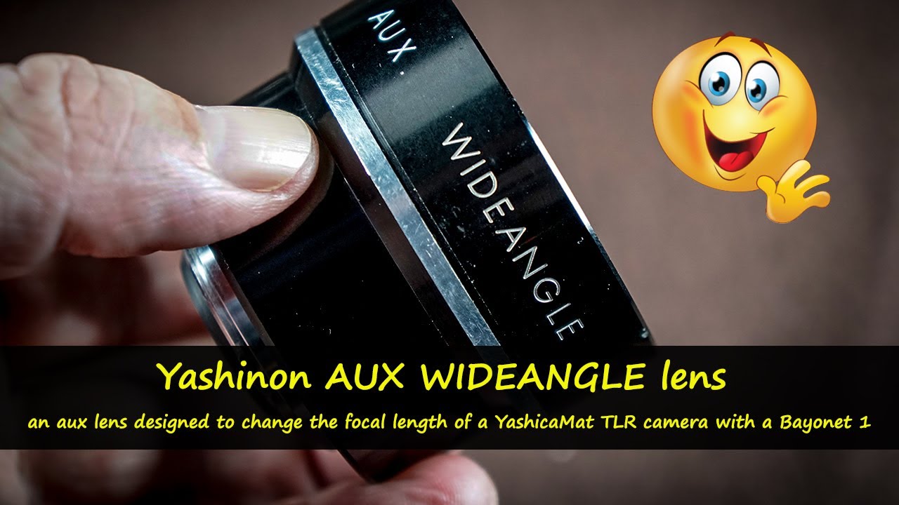 YASHINON AUX WIDE ANGLE lens - designed to change focal length of YASHICAMAT TLR with a Bayonet 1.