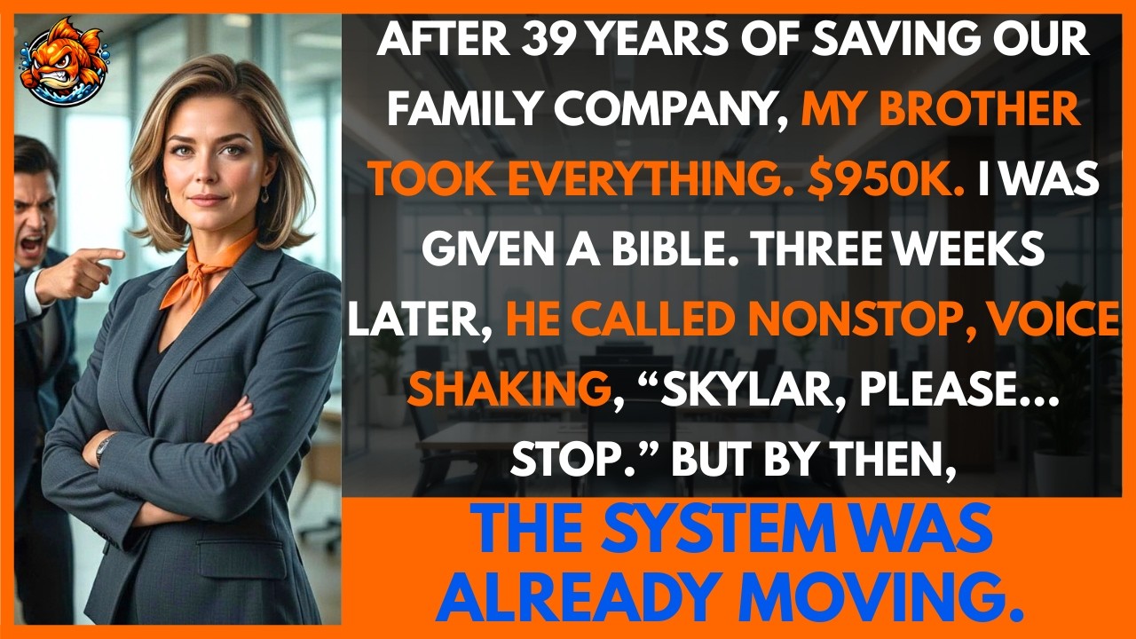 After 39 Years of Helping My Brother, He Inherited Our Parents' $950K Company. I Got a Bible...