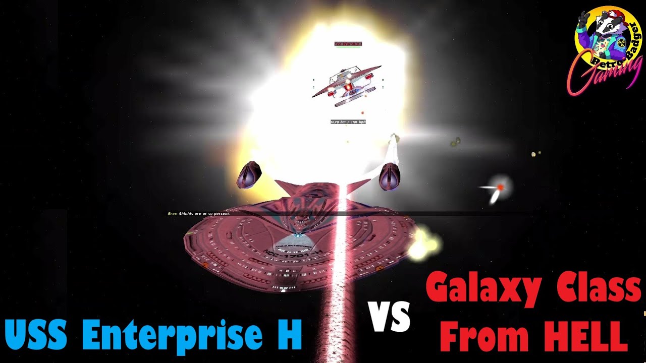 USS ENTERPRISE H  VS Galaxy Class X From Hell - Star Trek Ship Battles - Starships