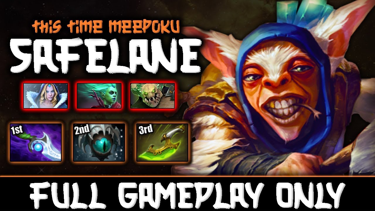 Играть на Safelane слишком легко для Meepoku🤡 - Meepo Gameplay#1034
