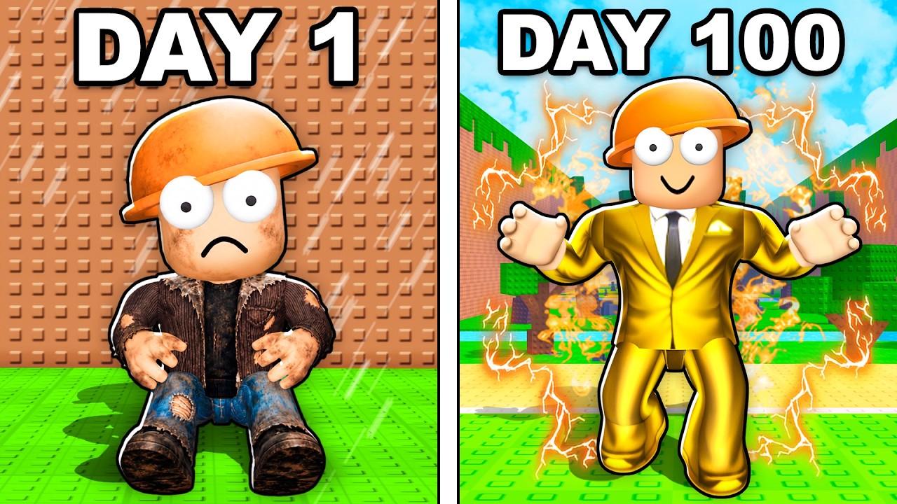 Surviving 100 Days As The OWNER Of Kick A Lucky Block!