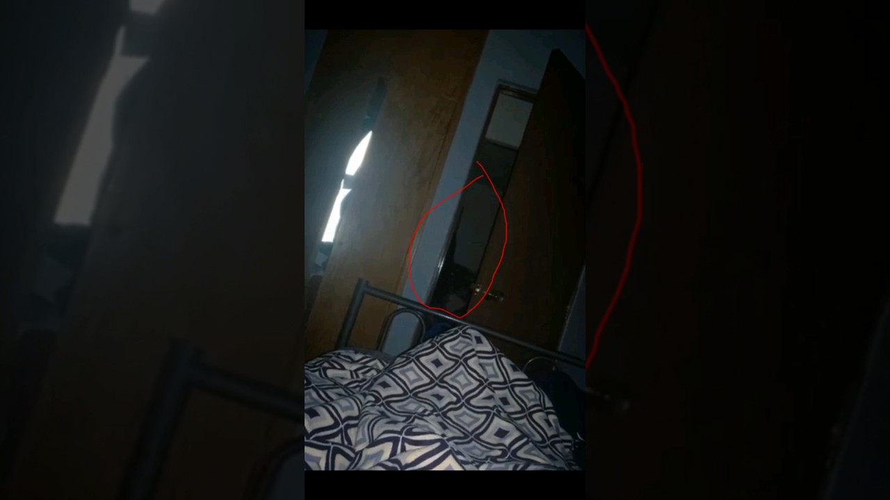 Unexplained Presence: Ominous Black Figure Caught on Camera #shorts #viral