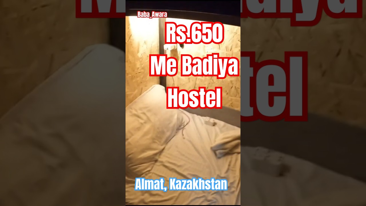 Cheap Hostel in Almaty, Kazakhstan #bagpackers #viralvideo #kazakhstan #almaty #budgettravel