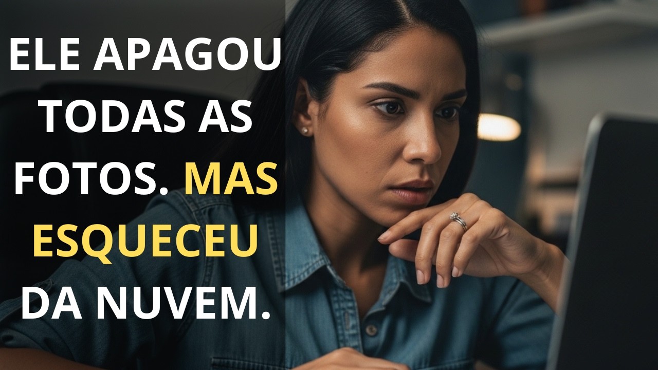 Ele apagou todas as fotos nossas do celular — mas esqueceu da nuvem