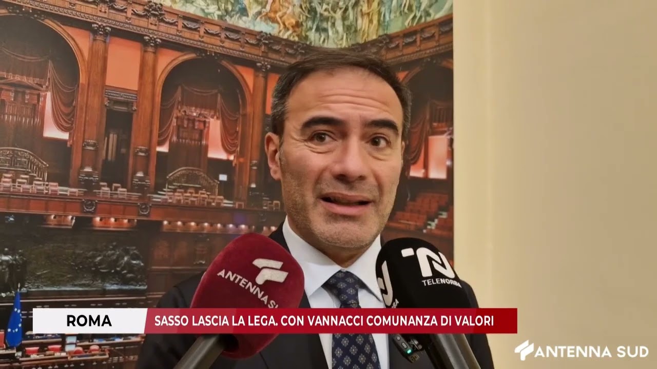 6 FEBBRAIO 2026 - ROMA: SASSO LASCIA LA LEGA. CON VANNACCI COMUNANZA DI VALORI