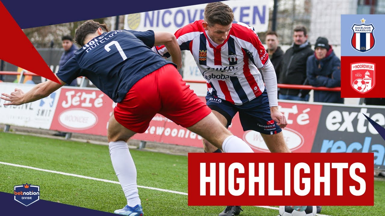 Highlights Excelsior Maassluis - VV Noordwijk (1-0)