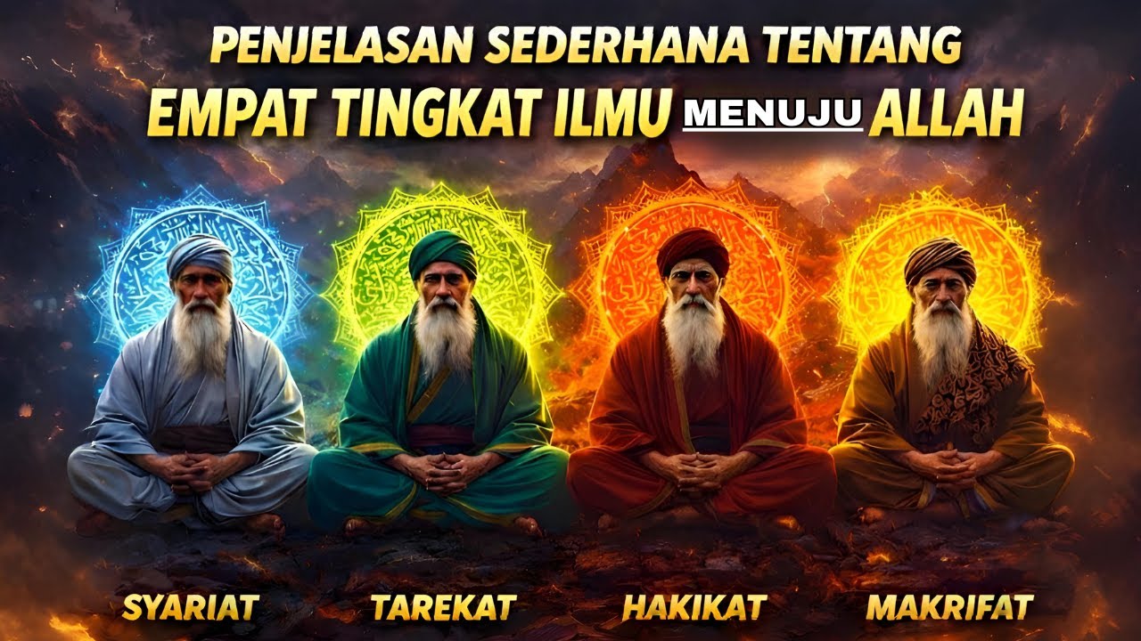 Penjelasan Sederhana MENGENAL Syariat, Tarekat, Hakekat &  Makrifat