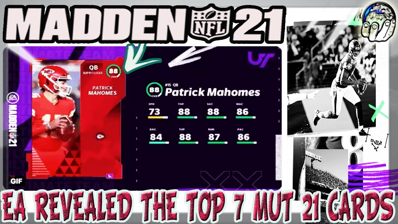 EA Just Revealed The TOP 7 Madden 21 Ultimate Team Cards! 88 OVR!