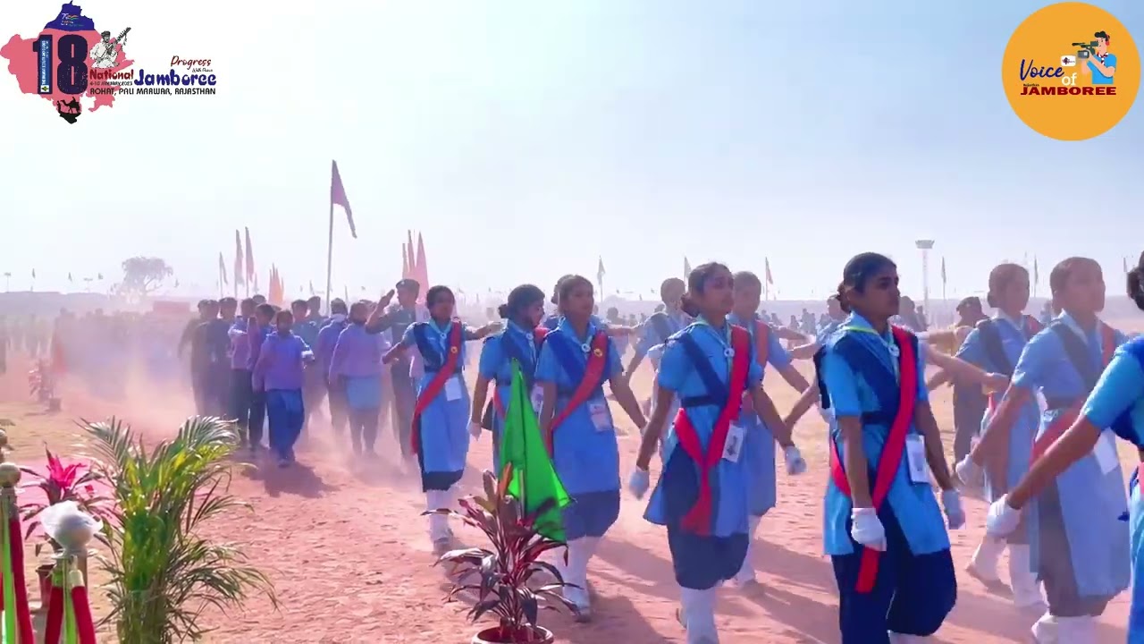 March Past Video |18th National Jamboree| | All the states marching towards a same goal |