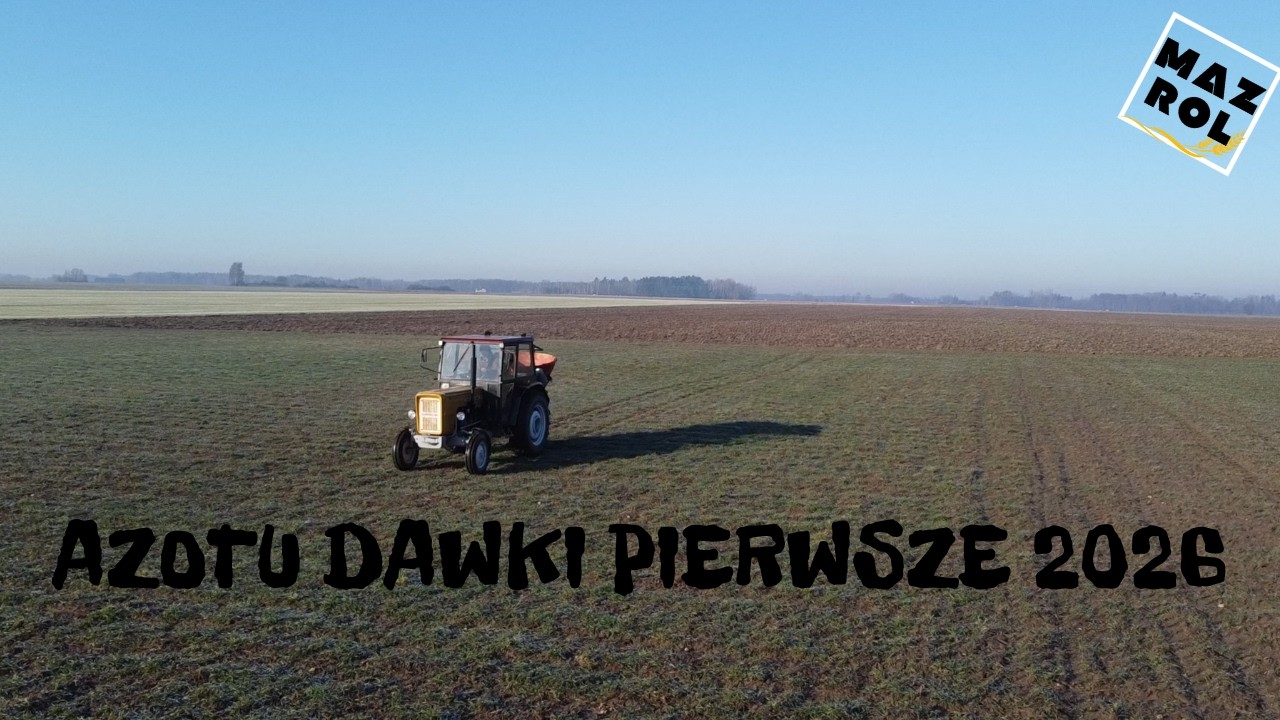 ✩ 🇵🇱 🔥Azotu Dawki Pierwsze Na Żyto 2026||Ursus c360 3p & Rozsiewacz Lej||🔥✩ 🇵🇱